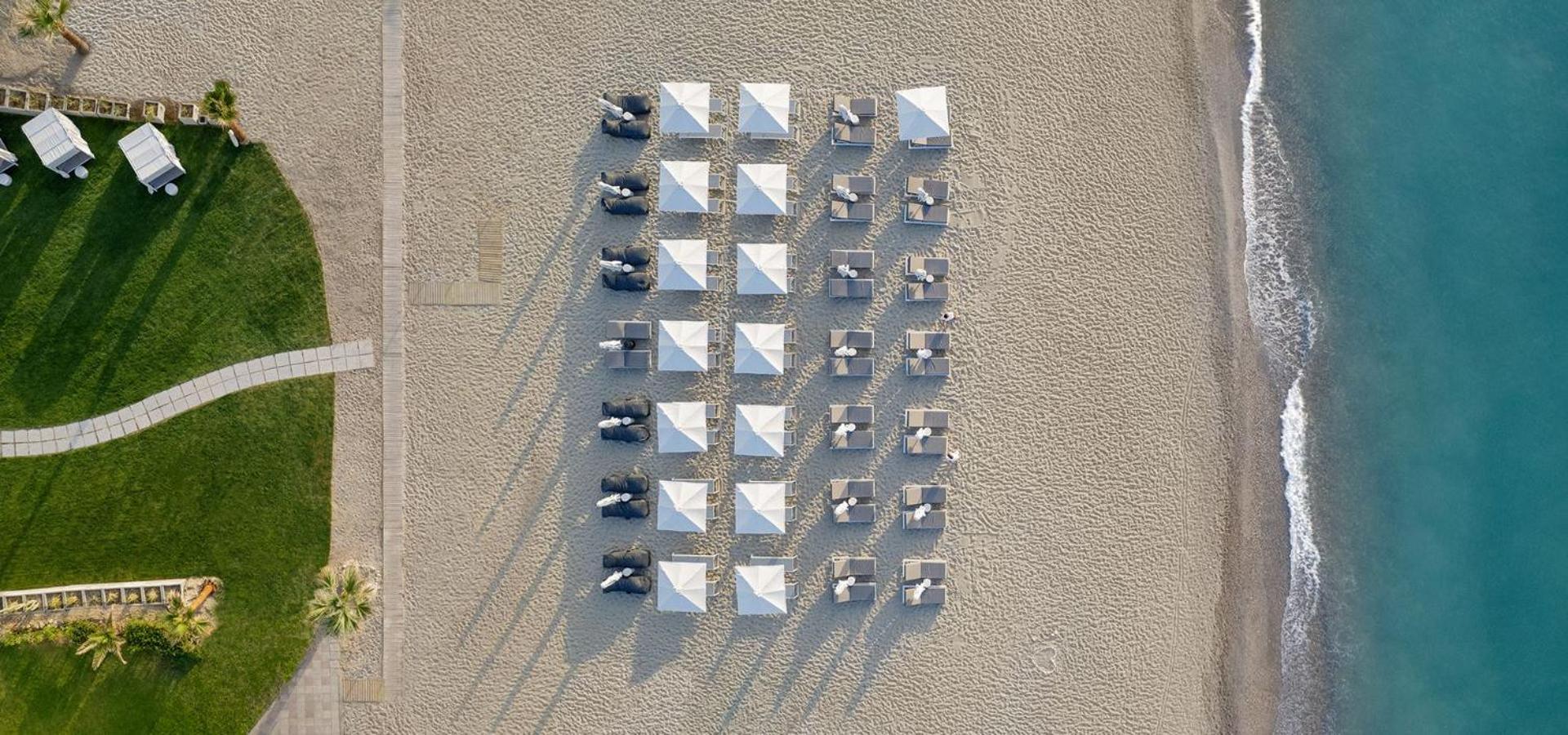 Nautilux Rethymno By Mage Hotels Экстерьер фото Aerial view of the beach